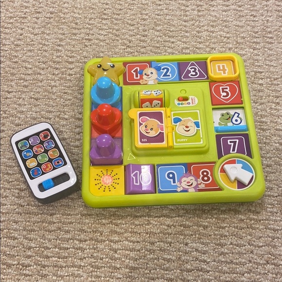 Two Fisher Price Toys Puppy’s Game Activity Board and Play Phone - Picture 1 of 6